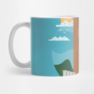 Moroccan Cities illustration, best gift for morocco lovers Mug